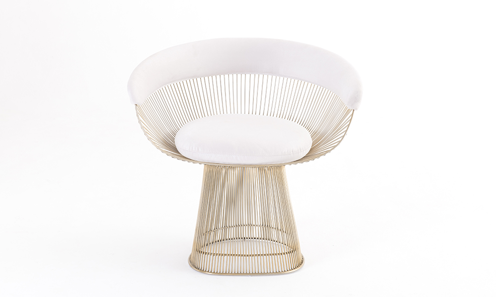 Alucast - Cadeira Platner Aço Inox 