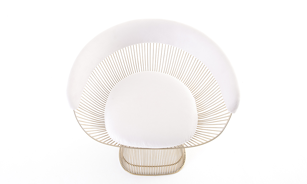 Alucast - Cadeira Platner Aço Inox 